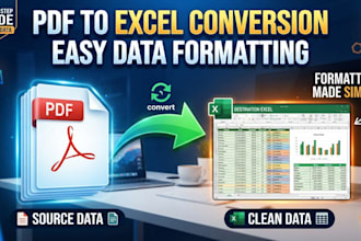 convert pdf to excel for data entry