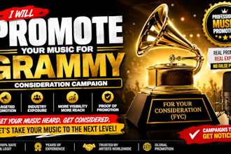 promote your music for grammy consideration campaign