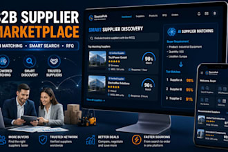 build a b2b supplier marketplace app for buyers and vendors with smart matching
