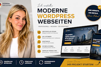develop a modern german business website website development