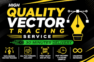 convert raster to vector, vector tracing