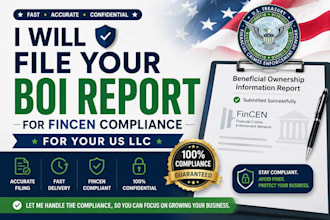 file your boi report for fincen compliance for your US llc
