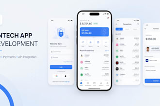 develop fintech app, digital wallet, payment and money transfer app