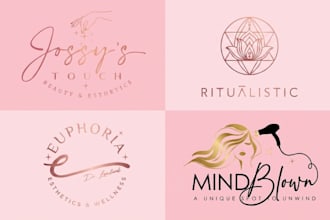 do makeup and beauty cosmetics skin care logo design in 24 hrs