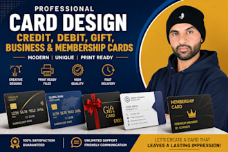 design credit card, debit card, gift card and business card