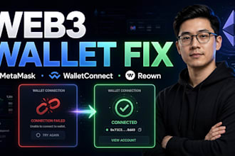 fix wallet connection, metamask, wallet connect, reown and dapp issues fix web3