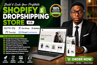 build shopify dropshipping store via autods zendrop doba trendsi dropcommerce