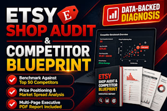 do a complete etsy shop audit competitor and pricing analysis