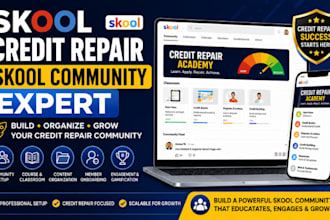 be your credit repair, skool credit repair and skool community expert