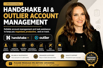 manage and work on your handshake, outlier, mercor ai accounts
