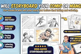 storyboard and sketch your comic book script or manga