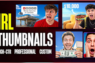 design high CTR irl vlog thumbnails