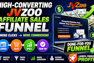 build a high converting jvzoo affiliate marketing sales funnel