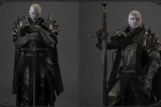 create high quality 3d game characters for games, animation and 3d projects