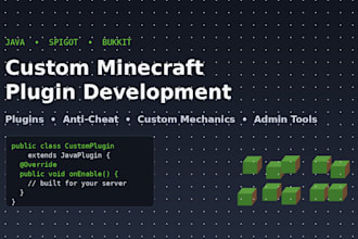 build custom minecraft plugins for your server