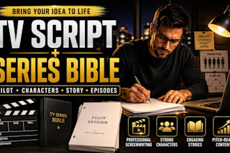 write your TV script, pilot and series bible