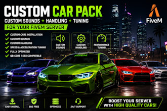 add custom cars sounds and handling to your fivem server