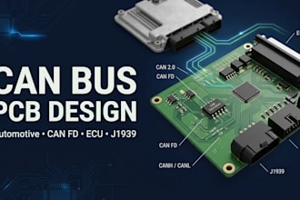 design can bus pcb and automotive communication hardware for embedded systems