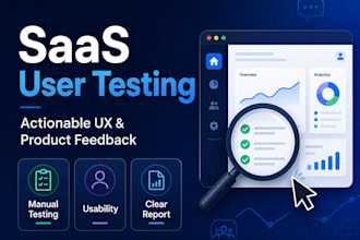test your saas or web app and provide actionable user feedback