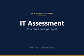 assess your IT setup with a prioritized findings report