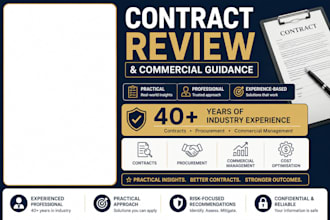 review and improve your contracts and commercial terms
