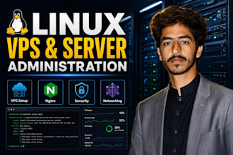 provide technical support to setup, secure and manage linux server