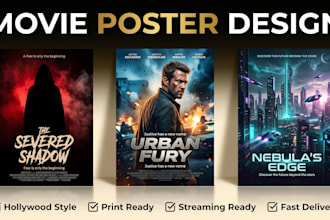 design a cinematic movie poster for your film