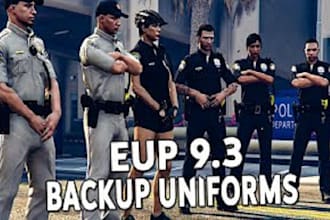 create and install custom fivem eup clothing for your fivepd and lspdfr server