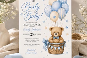 birthday, wedding, baby shower, and all type of invitation