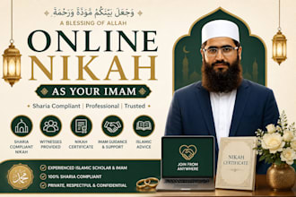 conduct your online nikah as your imam with sharia compliant marriage service