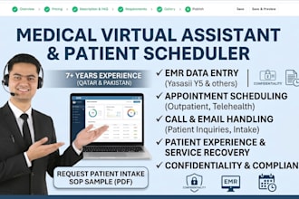 medical virtual assistant and patient scheduling specialist