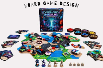 custom board game design card game art tabletop game board game mechanics tcg