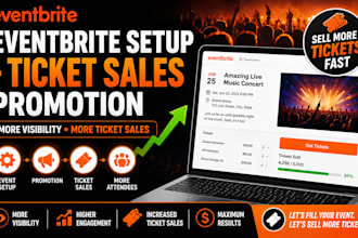setup and promote your eventbrite event for more ticket sales