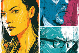 draw dynamic comic book pages and custom cover art