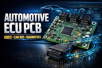 design automotive ecu, obd2, can bus and vehicle diagnostic pcb