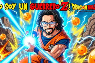 design custom cartoon youtube thumbnails