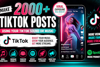 do tiktok promotion tiktok music tiktok sound tiktok post for your tiktok music