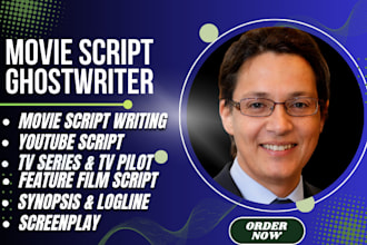 be scriptwriter, web or tv series, bible, drama, crime thriller screenplay