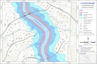 create floodplain, pipeline, stormwater and drainage gis maps