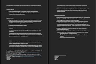 conduct legal research and provide a detailed legal memo