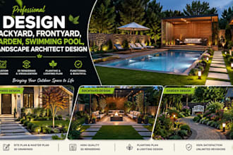design backyard, frontyard, garden, swimming pool, landscape architect design