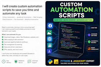 create automation scripts for any task