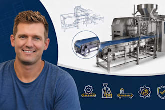 food machinery cad, packaging machine, conveyor and stainless steel cad expert