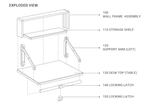 design technical exploded views, assembly manuals