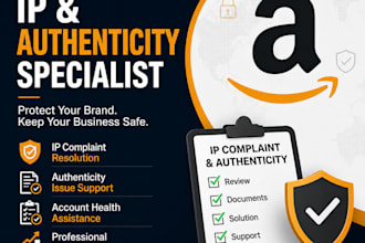 resolve amazon IP complaints and authenticity issues
