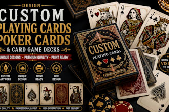 design custom playing cards poker cards and card game decks
