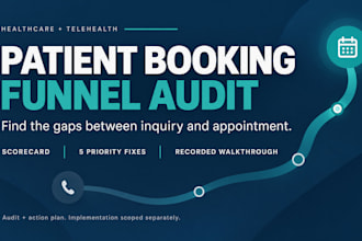 audit your telehealth marketing funnel and patient booking flow