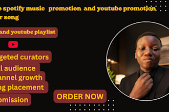 do spotify music promotion and youtube promotion for your song
