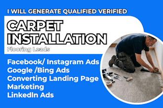 run carpet installation leads carpet flooring, carpet facebook ads google ads