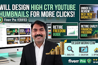 design high CTR youtube thumbnails for more clicks